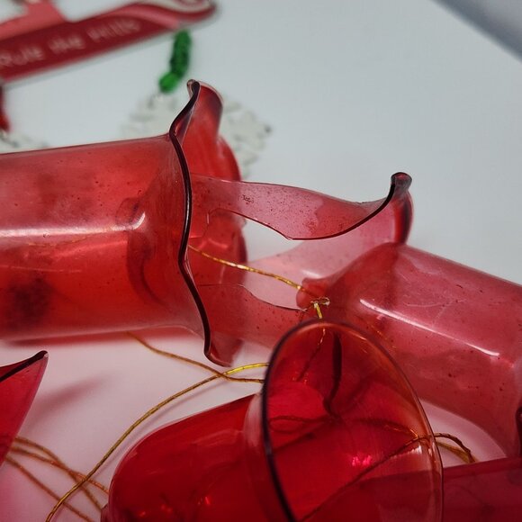 Christmas Assemblage Crafting Lot Mixed Presents Candy Cane Bells Ribbon Beads V - Picture 10 of 13